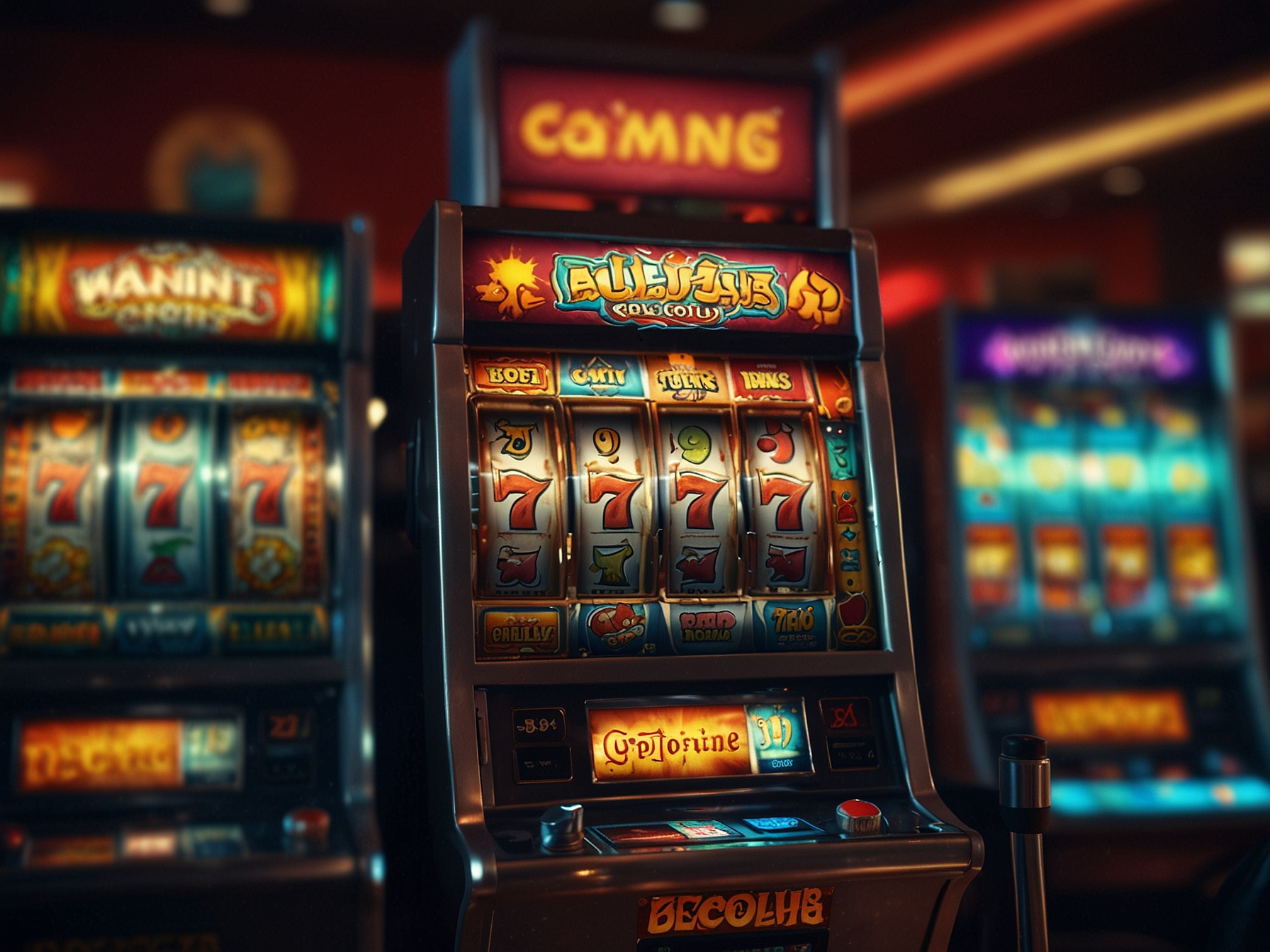 Slot games illustration