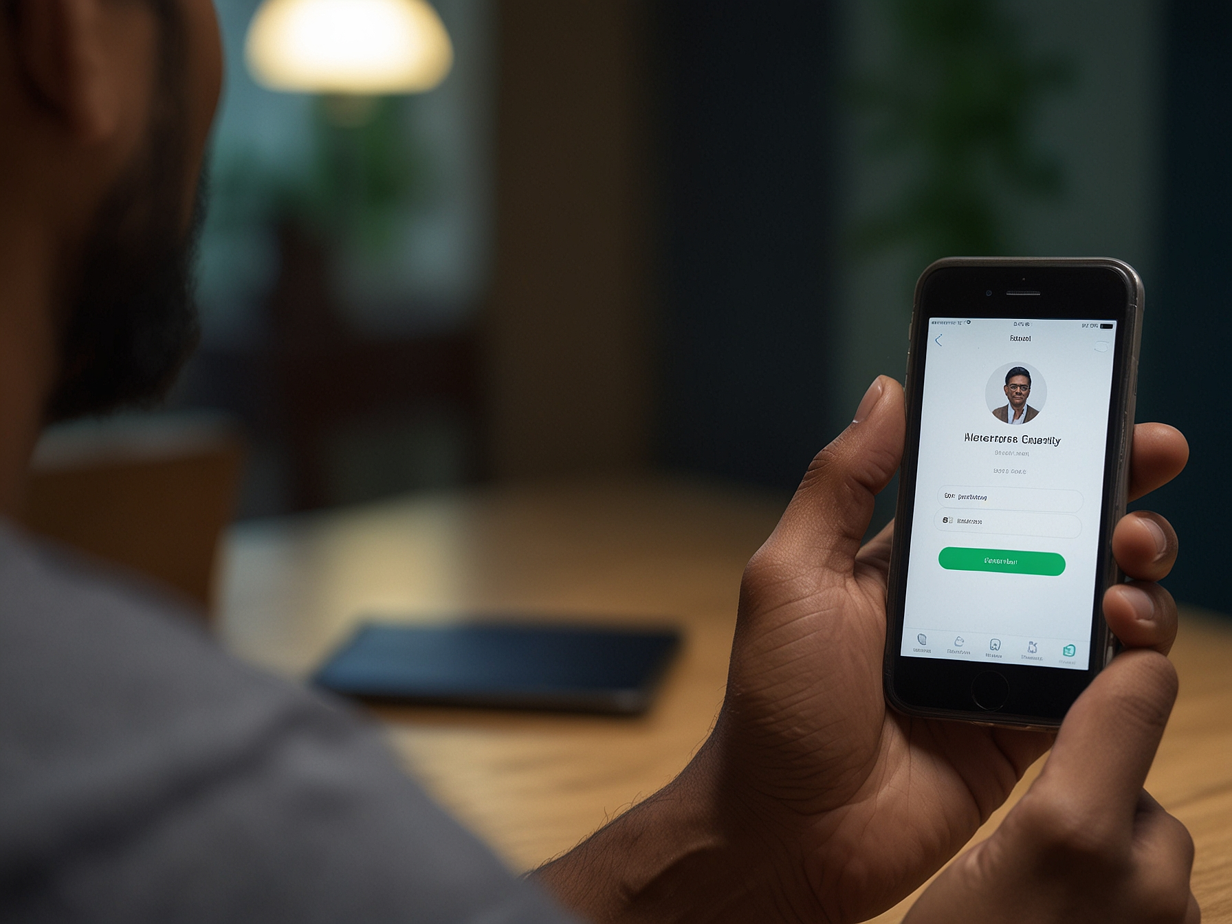 User signing in to PPvip on mobile